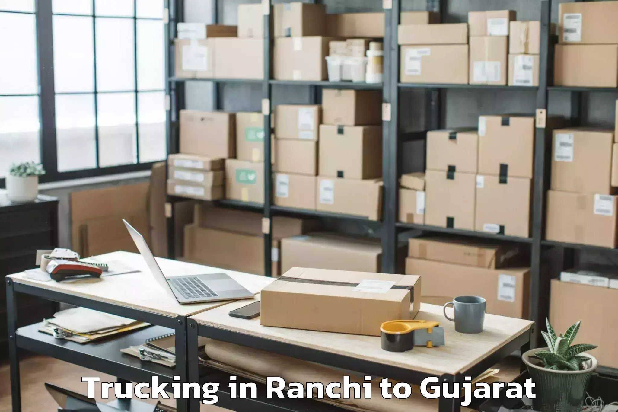 Expert Ranchi to Khambhalia Trucking